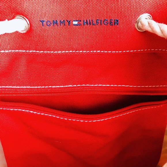 Vintage 90's Tommy Hilfiger Striped Bag - Picture 9 of 12